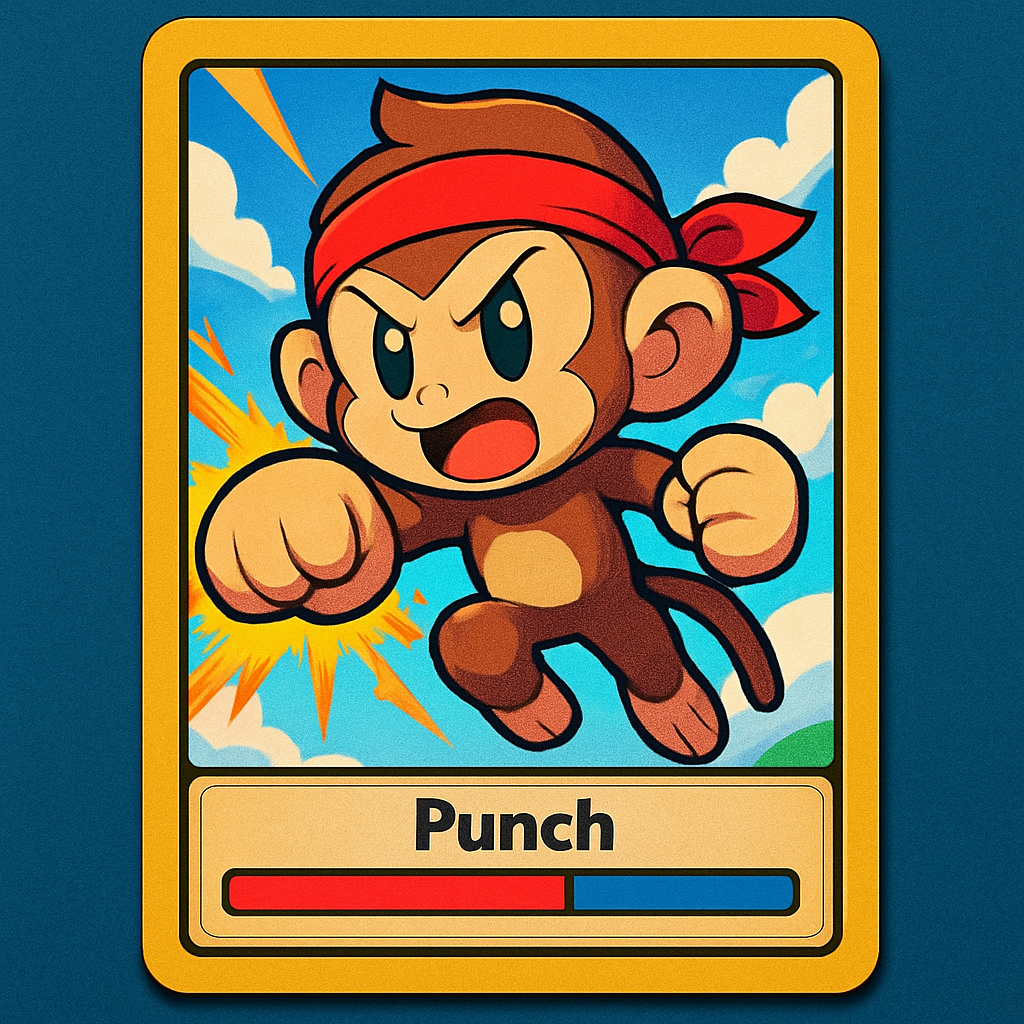 Punch trading card