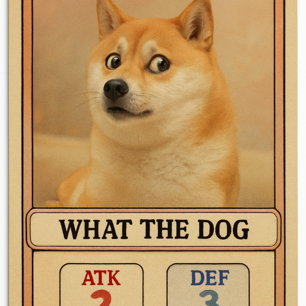 What the Dog trading card